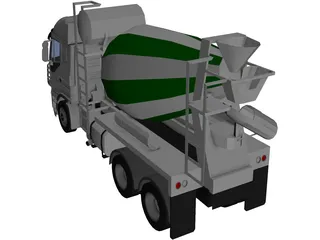 Iveco Stralis 6x4 Concrete Truck 3D Model