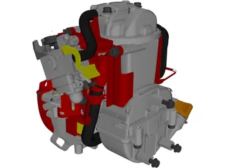 Honda GX25 Engine 3D Model