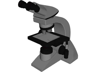 Leica Optical Microscope 3D Model