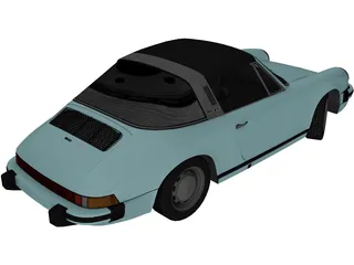 Porsche 911 Targa 930 (1974) 3D Model