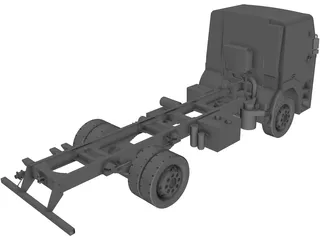 Iveco Light Truck Chassis 3D Model