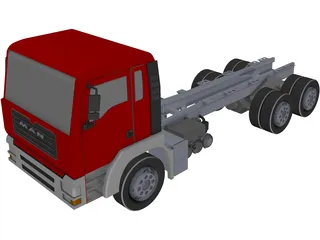 MAN Truck 6x4 3D Model