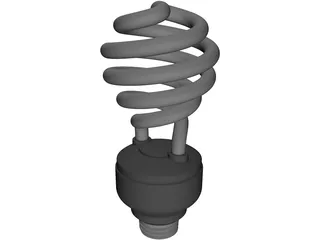 Energy Saving Lamp 3D Model