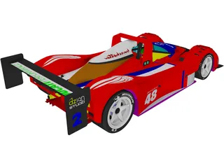 Ferrari 748 Le Mans 3D Model