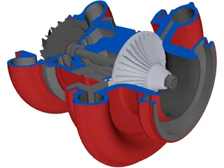 Turbocharger 3D Model