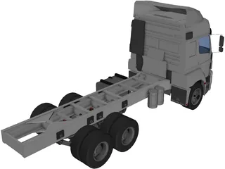 Mercedes-Benz Axor 6X4 Cab 3D Model