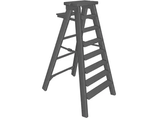 Step Ladder 3D Model