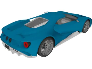 Ford GT (2017) 3D Model