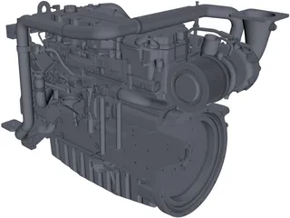 Caterpillar C9 Engine 3D Model