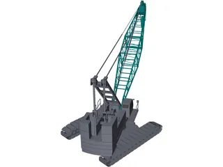 Crawler Crane 3D Model