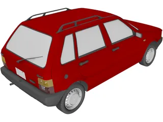 Fiat Uno 3D Model