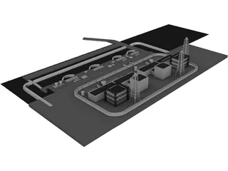 Fukushima Atomic Reactor 3D Model