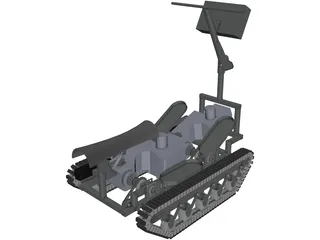 Personal Tracked Vehicle 3D Model