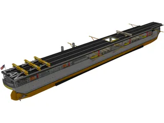 USS Langley (CV-1) 3D Model