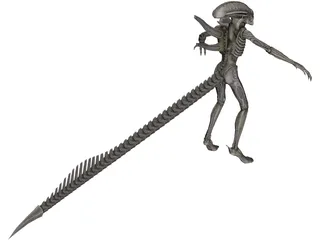 Alien Warrior 3D Model