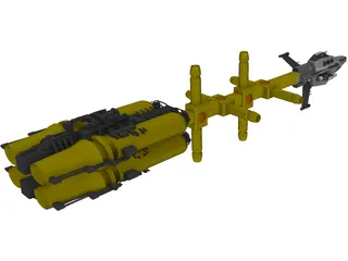 Promethian Space Craft 3D Model