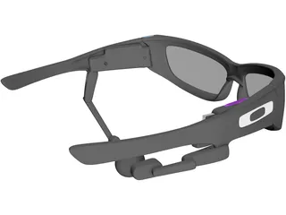 Oakley 3D Cyber Glasses 3D Model