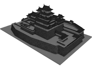 Japanese Castle 3D Model