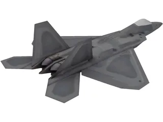 F/A-22 Raptor 3D Model
