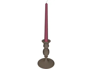 Candle 3D Model