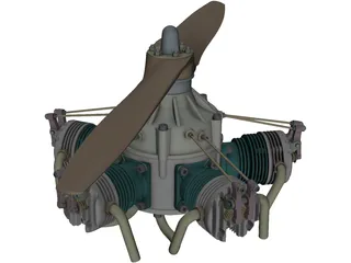 HAHN Sternmotor 3D Model