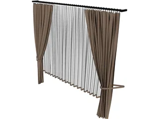 Curtain 3D Model