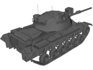 M48A5 Patton 3D Model