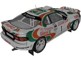 Toyota Celica GT4 WRC 3D Model