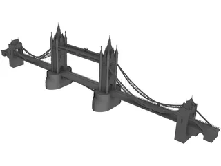 Tower Bridge London 3D Model