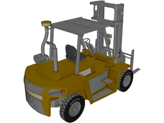 Forklift 3D Model