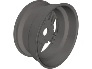 VW Scirocco Wheel Talladega 17 inch 3D Model