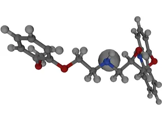 Protein Molecule 3D Model