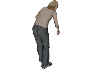 Woman Golfer 3D Model