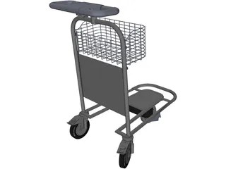 Airport Trolley 3D Model