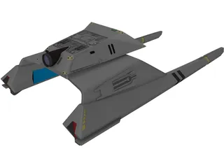 Star Trek Vulcan Shuttle Surak 3D Model