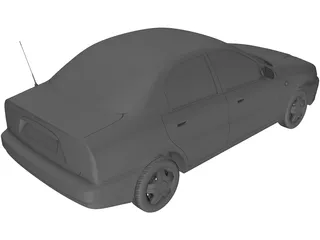 Daewoo Lanos (2012) 3D Model