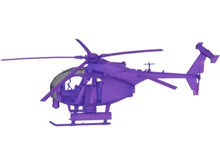 AH-60 Little Bird 3D Model