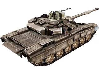 T-90 Russian Tank 3D Model