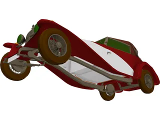 Delage D.8 SS (1931) 3D Model