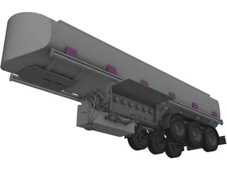 Trailer Tank 3D Model