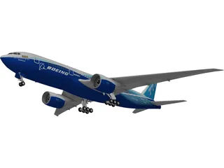 Boeing 777-200 3D Model