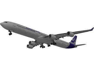 Airbus A340-600 Airliner  3D Model