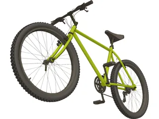 Bike Mountain Hardtail 3D Model