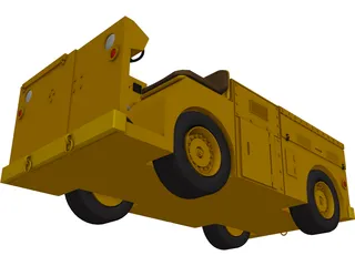 US Navy NAS Deck Service Tractor 3D Model