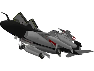 Grumman EA-6B Prowler 3D Model