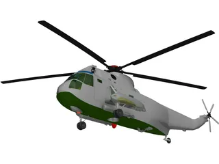 Sikorsky SH-3H Sea King Navy 3D Model