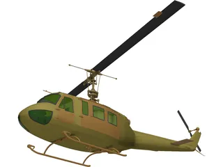 Bell UH-1H Iroquois 3D Model