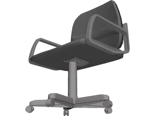 Chair Typist 3D Model