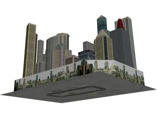 City Block 3D Model