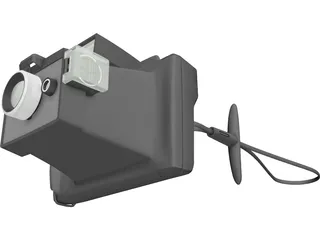 Camera Polaroid Color Pack 3D Model